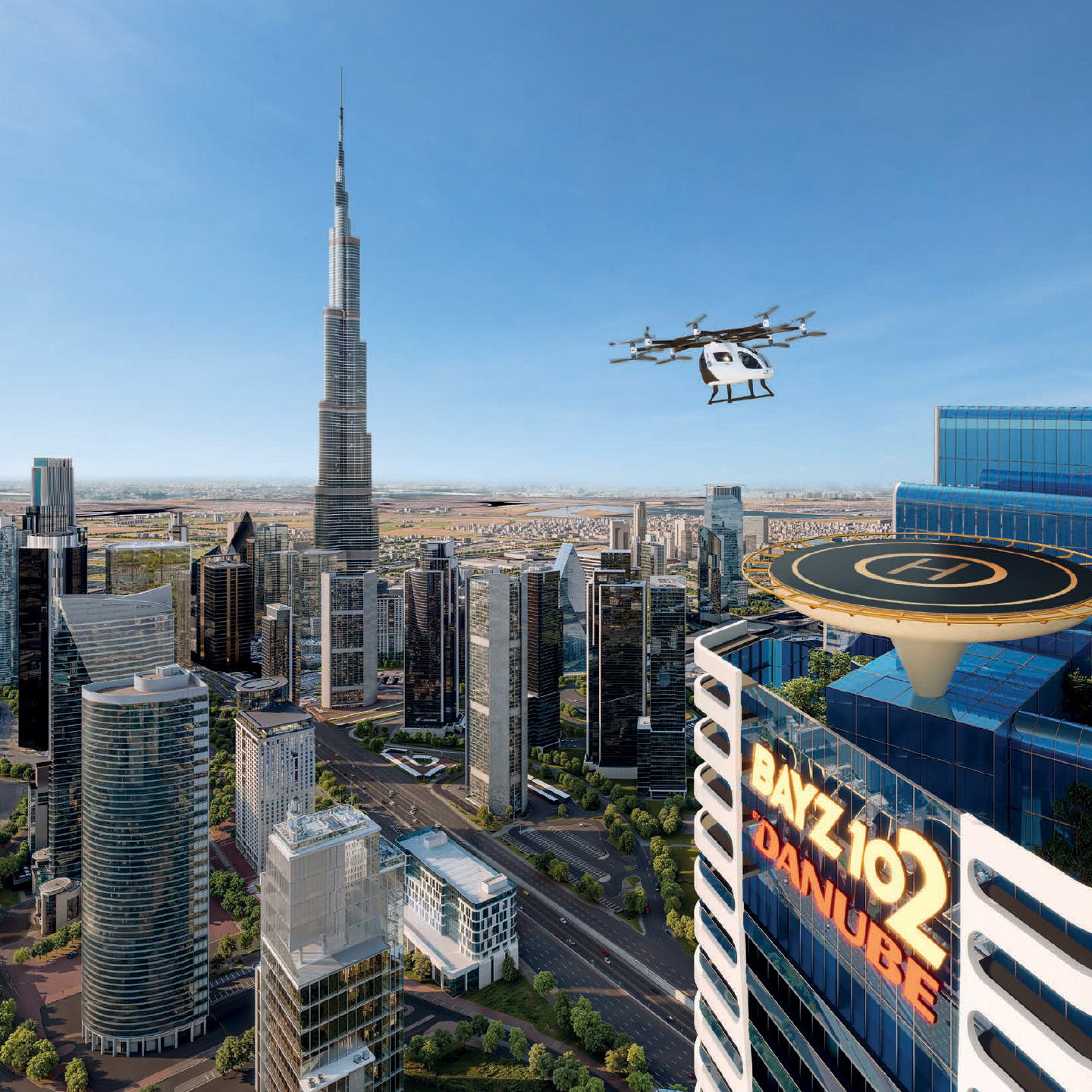 Exclusive Rooftop Helipad