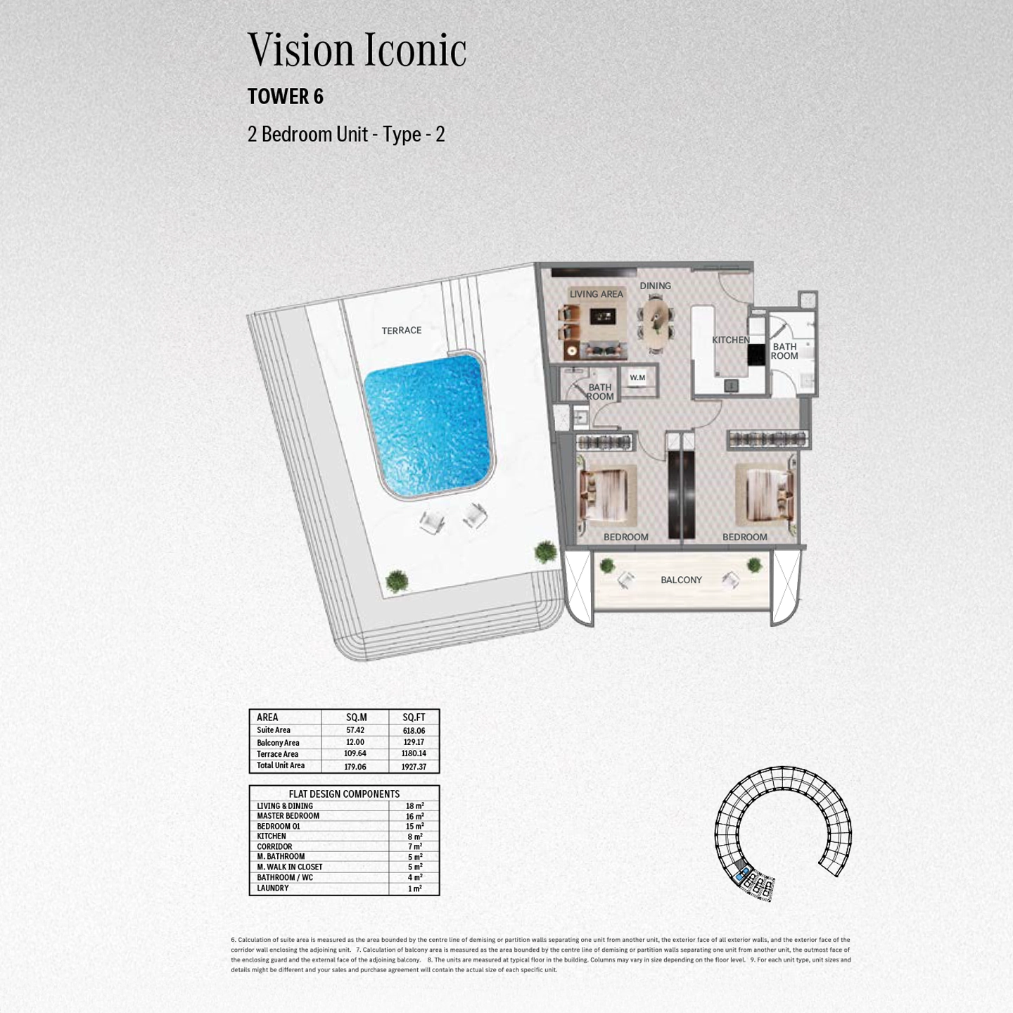 1-Bedroom Apartment Floor Plan