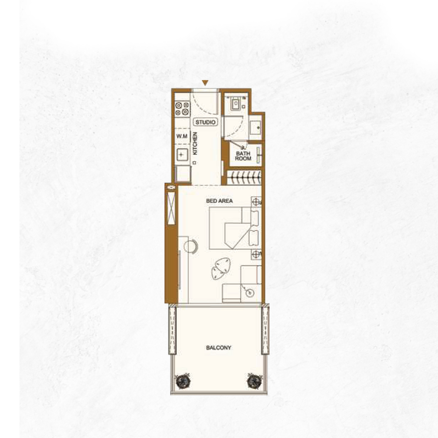 Studio Apartments Floor Plan